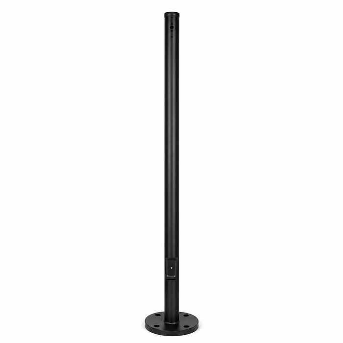 10ft Black 3'' Round Steel Light Pole 11 Gauge