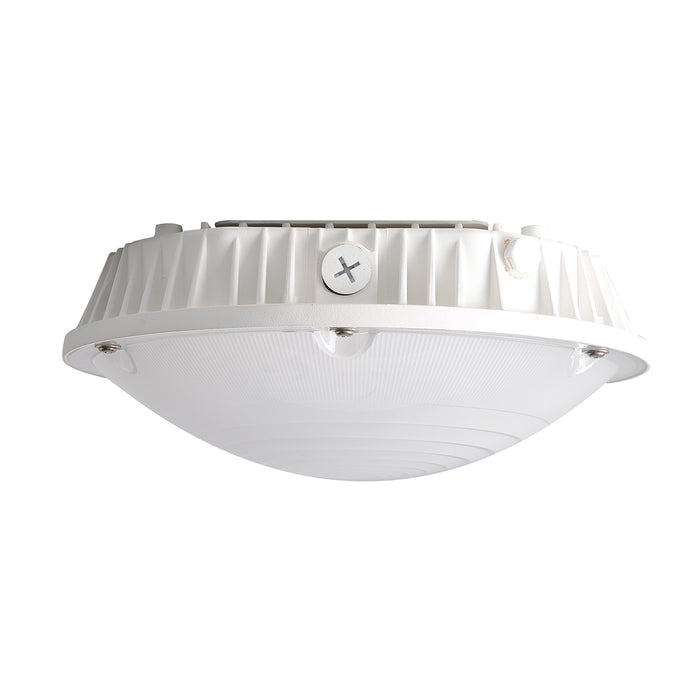 30/40/60W Wattage Selectable LED Round Canopy Light CCT 5000K AC 120-277V