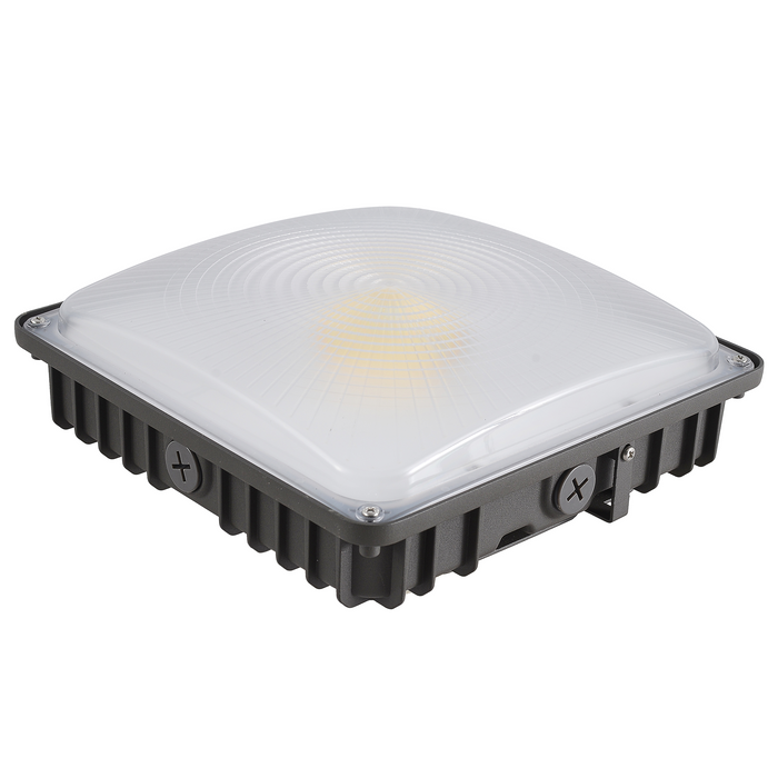 3 Wattage & 3 CCT Selectable Square Canopy Light-Wattage 30/45/70W-CCT 3000K/4000K/5000K