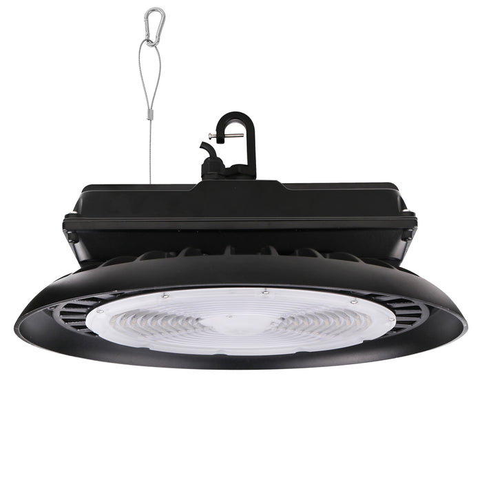 300W High Bay LED Light AC 120-277V Black Housing Motion Sensor