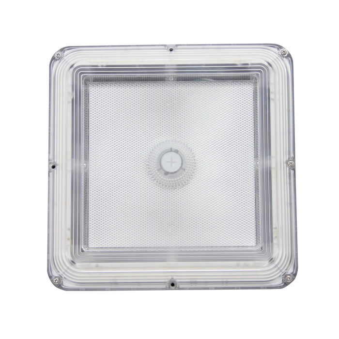 60W/80W/100W Wattage Selectable LED Canopy Light-CCT 3000K/4000K/5000K-AC 120-277V