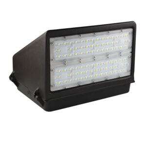 100W LED Full Cut Off Wall Pack Light AC 100-277V CCT 5000K With Photocell