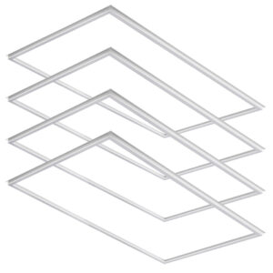 2*4 ft-LED Grid Light for Recessed Drop Ceilings-40W/50W/60W-Color Selectable 3000K/3500K/4000K/5000K/6500K-120-277V-Dimmable
