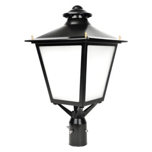 LED Decorative Post Light-30W/50W/60W Selectable-3000K/4000K/5000K Tunable-AC 120-277V-Fits Up to 3 Inch Pole Top