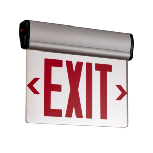Edge Lit Red Exit Sign Double Face