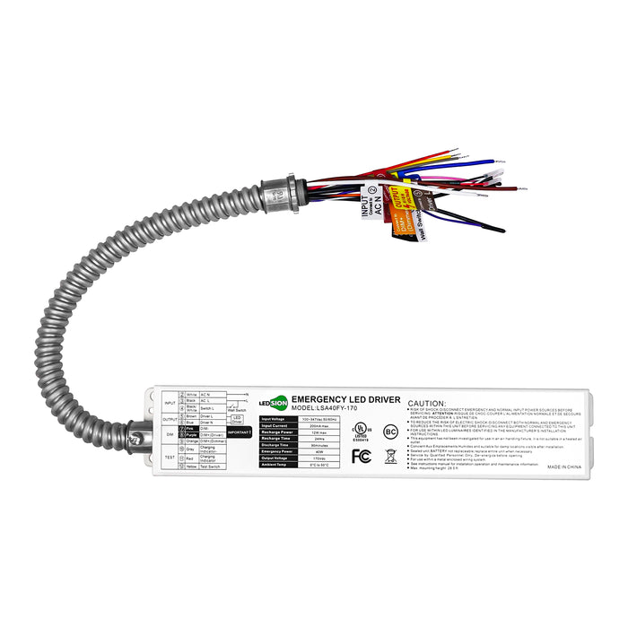 40W AC 100-347V Emergency Backup Driver