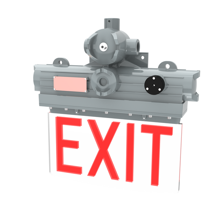 5W Explosion-Proof Emergency Exit Sign Light - Class I Division 1-Red Sign-UL Certified