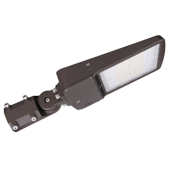 80/100/150W Selectable LED Shoebox Area Light AC 120V-277V CCT 5700K