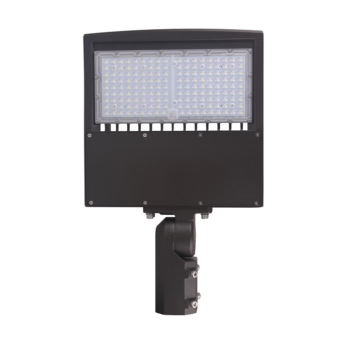 150W LED Shoebox Light Brown Housing AC 277-480V CCT 5000K