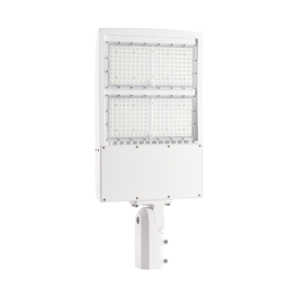 300W LED Shoebox Light White Housing AC 120-277V CCT 5000K