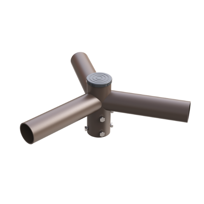 Triple 120° Horizontal Tenon Adapter